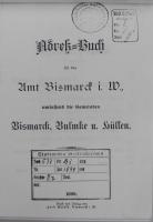 Adreß-Buch Amt Bismarck i. W. 1899