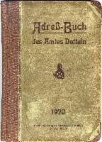 Adreß-Buch des Amtes Datteln 1920