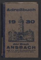 Adreßbuch der Stadt Ansbach 1930