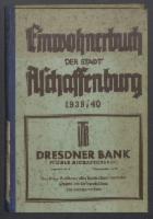 Adressbuch Aschaffenburg (Unterfranken) 1939