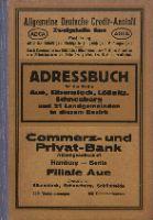 Adressbuch für die Städte Aue, Eibenstock, Lößnitz, Schneeberg und 21 Landgemeinden in diesem Bezirk 1930
