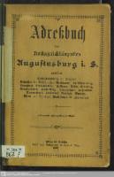 Adressbuch Augustusburg (Amtsgerichtsbezirk) 1891