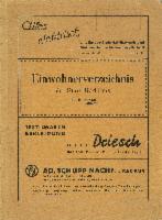 Einwohnerverzeichnis der Stadt Bad Ems Herbst 1950