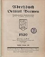 Adressbuch Barmen 1930