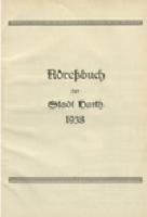 Adressbuch Barth (Nordvorpommern) 1938