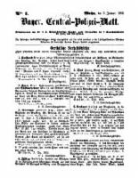 Bayer. Central-Polizei-Blatt 1868 - 1871