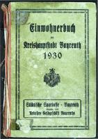 Einwohnerbuch der Kreishauptstadt Bayreuth 1930