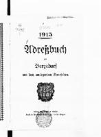 Adressbuch Bergedorf 1915