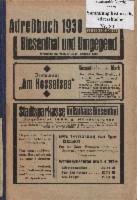 Adreßbuch 1930 für den Luftkurort Biesenthal und Umgebung