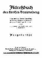 Adressbuch Braunsberg (Kreis) 1930
