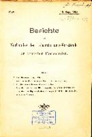 Berichte des Verbandes der Laboratoriumsvorstände