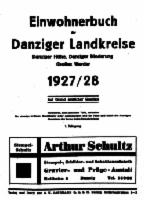 Einwohnerbuch der Danziger Landkreise 1927/28