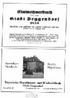 Adressbuch Deggendorf 1938