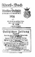 Adressbuch Delitzsch 1924