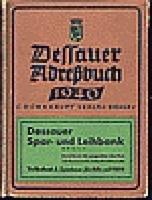 Adressbuch Dessau (Sachsen-Anhalt) 1940