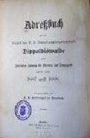 Adressbuch Dippoldiswalde (Amtshauptmannschaft) 1887