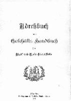 Adressbuch Eckernförde 1897
