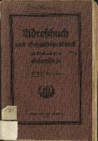 Adreßbuch und Geschäftshandbuch für Stadt und Kreis Eckernförde 1925
