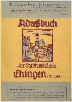 Adreßbuch für Stadt und Kreis Ehingen (Donau) 1943