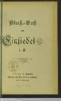 Adressbuch Einsiedel (Chemnitz) 1897