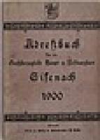Adressbuch Eisenach 1900