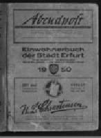 Adressbuch Erfurt 1950