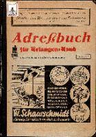 Adreßbuch für Erlangen-Land 1939