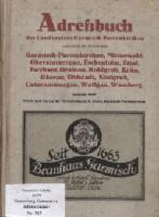 Adressbuch Garmisch-Partenkirchen (Landkreis) 1939