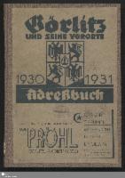 Adressbuch der Stadt Görlitz 1930/31