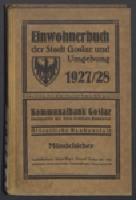 Adressbuch Goslar (Stadt) 1927