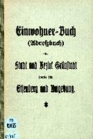 Adressbuch Grünstadt (Rheinland-Pfalz) 1935