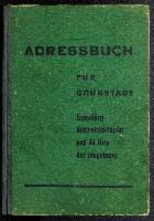 Adressbuch Grünstadt (Rheinland-Pfalz) 1955