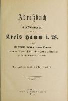 Adressbuch Kreis Hamm i. W. 1895