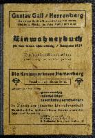 Einwohnerbuch für den Kreis Herrenberg 1937