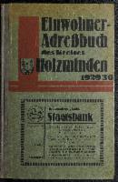Einwohner-Adreßbuch des Kreises und der Stadt Holzminden 1929/30
