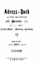 Adressbuch Husum (Nordfriesland) 1900