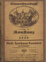Einwohnerbuch der Kreishauptstadt Konstanz und Umgebung 1936