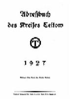 Adressbuch Landkreis-Teltow 1927