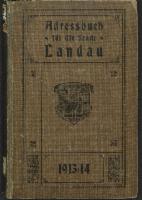 Adressbuch für die Stadt Landau 1913/14