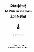 Adreßbuch der Stadt und des Kreises Landeshut 1938