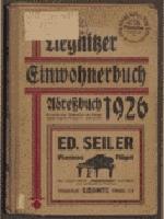 Adressbuch Liegnitz (Schlesien) 1926