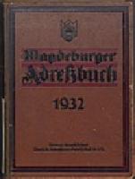 Adressbuch Magdeburg (Stadt) 1932