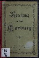 Adreßbuch der Stadt Marburg 1874