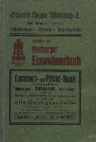 Marburger Einwohnerbuch 1930-1931