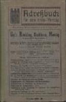 Adressbuch Merzig 1913