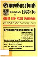 Adreßbuch / Einwohnerbuch der Stadt und des Kreises Namslau 1935/36