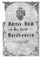Adressbuch Nordhausen 1906/07