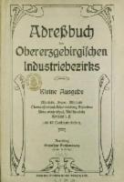 Adressbuch Obererzgebirgischer Industriebezirk 1910