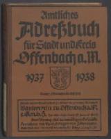 Adressbuch Offenbach 1937/38