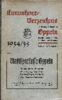 Einwohnerverzeichnis der Provinzial-Hauptstadt Oppeln 1934/35
